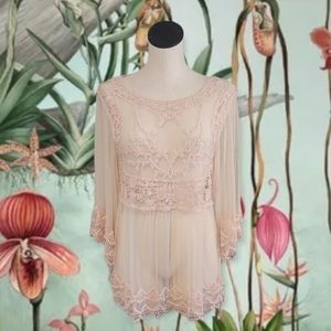 Sheer Lace Blouse